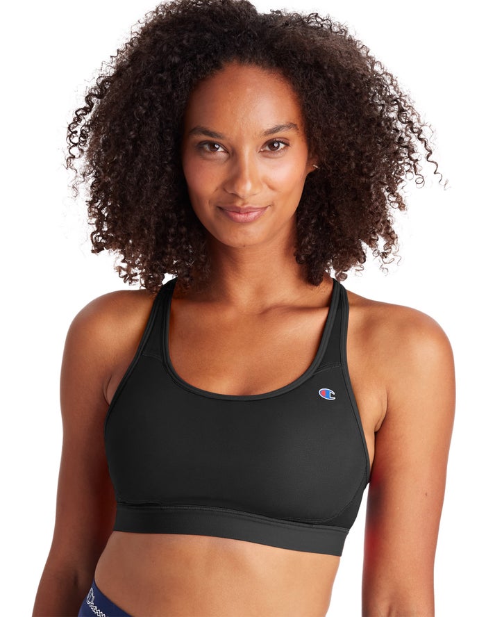 Champion Womens Sports Bra NZ - The Absolute Max 2.0 Black ( 6753-FTQSX )